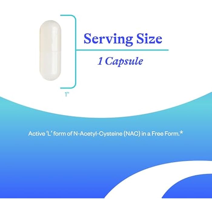Seeking Health NAC | 500 mg N-Acetyl-L-Cysteine | Powerful Detoxifying Action| 90 Easy-To-Swallow Capsules | Free of Common Allergens | Seeking Health - Image 3
