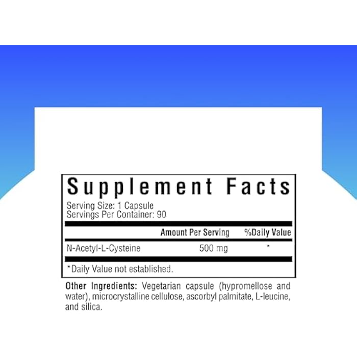 Seeking Health NAC | 500 mg N-Acetyl-L-Cysteine | Powerful Detoxifying Action| 90 Easy-To-Swallow Capsules | Free of Common Allergens | Seeking Health - Image 2