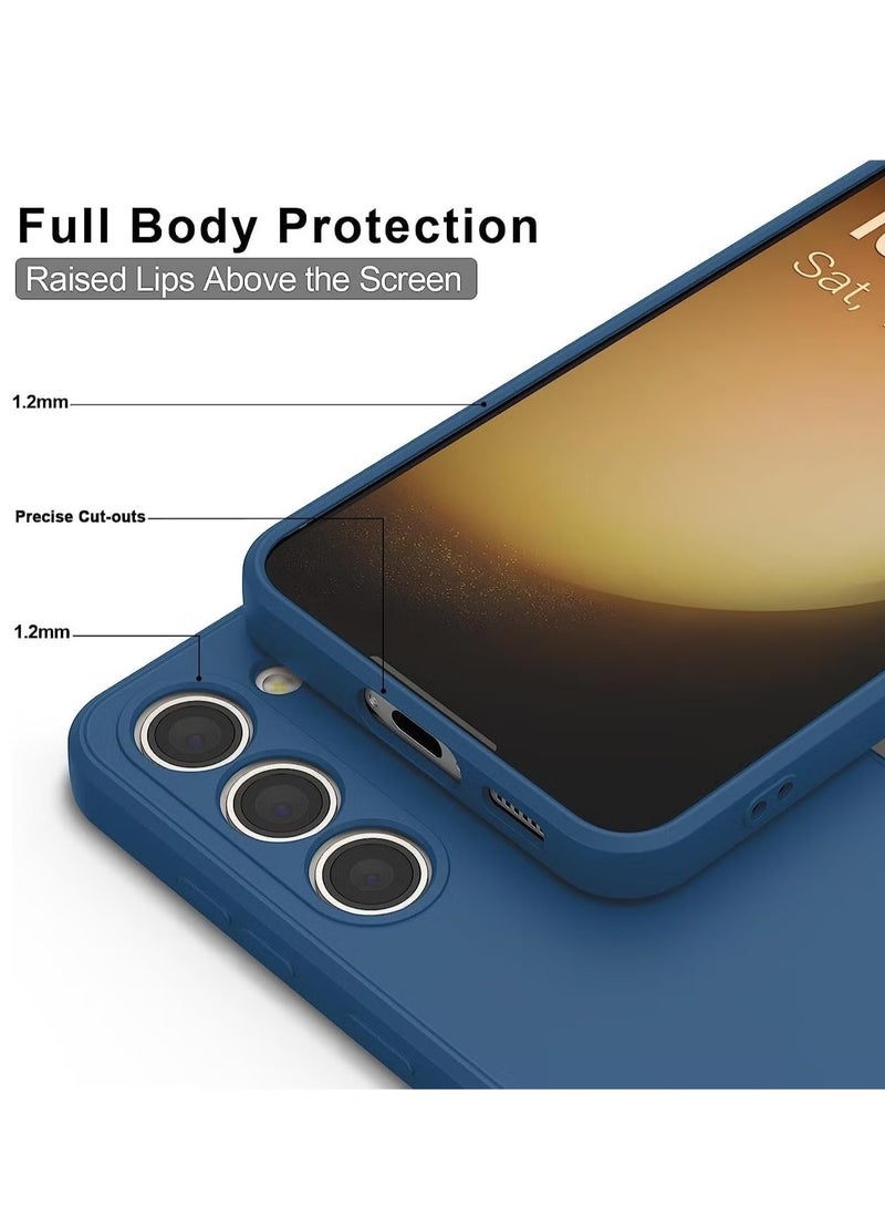 ELTRAZONE Samsung Galaxy S24 Plus Soft Silicone Gelly Rubber Case – Shockproof Matte Finish with Camera Protection in Blue - Image 3