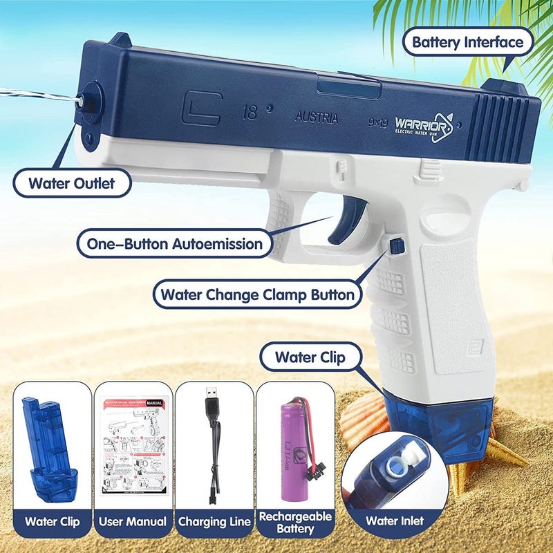 ST ZONE Plastic Electric Water Gun Toy | Outdoor Summer Pool Shooting Toy for Kids | Fun Water Blaster for Parties - Image 2