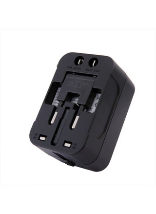 Globaplug Universal Travel Adapter USB C, World Travel Power Plug With USB, All In One Travel Plug Adapter For EU/US/UK/AU Compatible With iPhone/Samsung, Black - pzsku/ZF23ECFB6079D0EF3F5D1Z/45/_/1726034486/10cce2f5-f8c5-4fa1-a224-31cbdece3e80