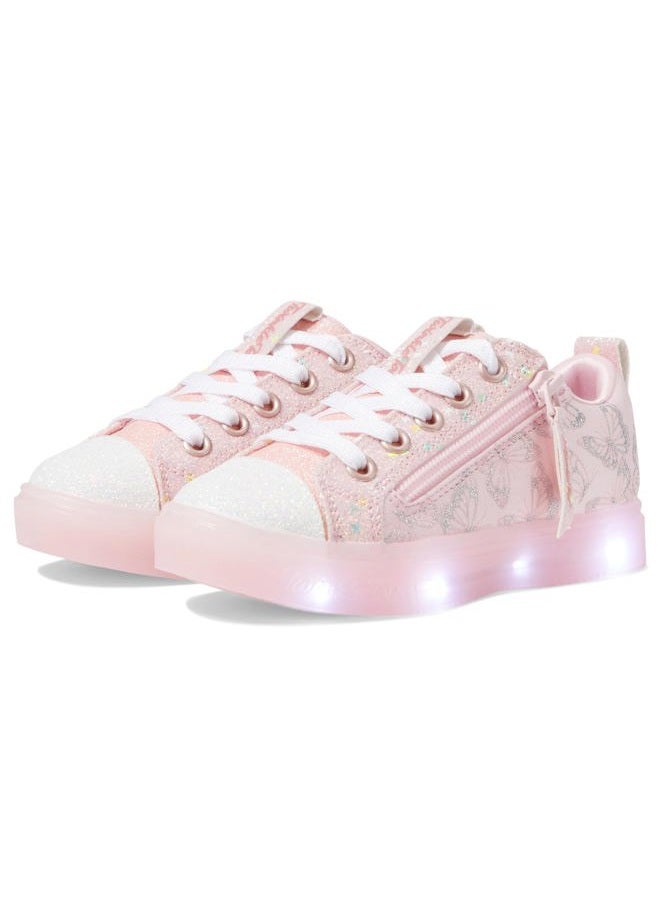 SKECHERS حذاء رياضي للبنات من سكيتشرز توينكل توز: توينكل سباركس آيس - هيثير، وردي ذهبي 34 EU - Image 1