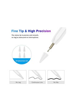 Generic Stylus Pen for iPad 10th&9th Generation,Fast Charge for Apple iPad Pencil with Palm Rejection,Compatible with 2018-2024 iPad10/9/8/7/6 Gen,iPad Pro 13" M4/12.9"/11",iPad Air 3/4/5/M2,iPad Mini 5/6  - Image 2
