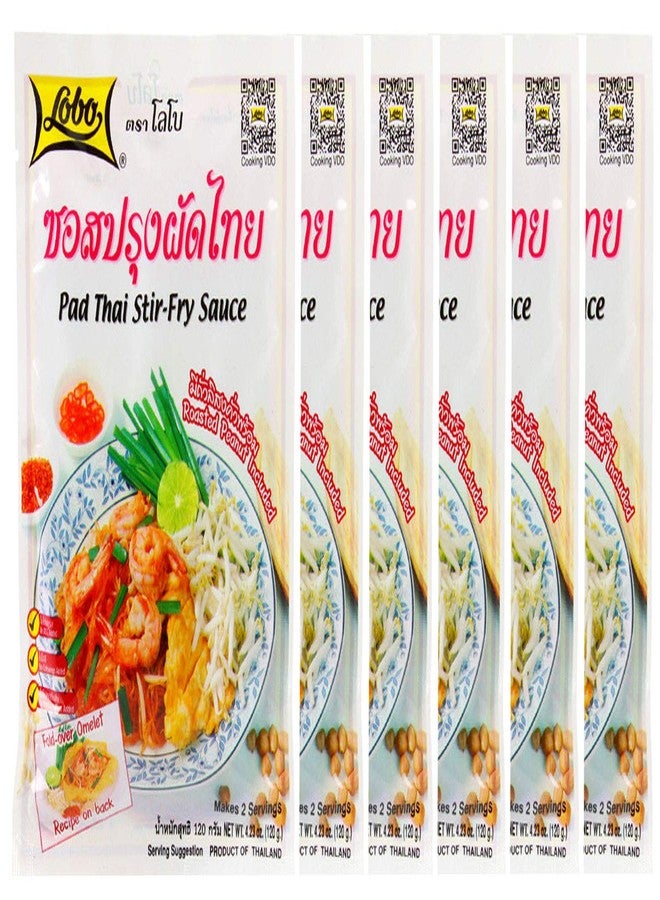 Lobo Pad Thai Stir-fry Sauce 4.23 oz (6 Packs) - Image 1