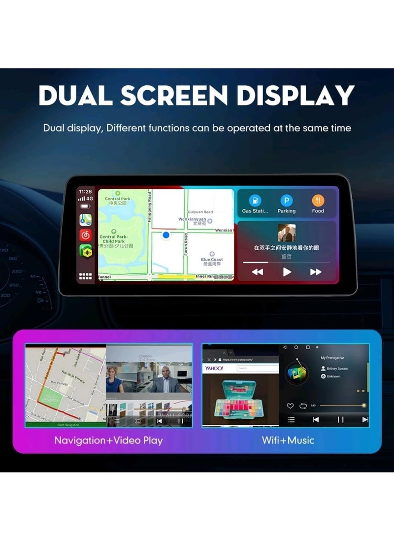 Vierex - Android Car Stereo Screen For Ford Fiesta 4GB Ram 12.3 Inch  Screen Support Apple Carplay Android Auto Wireless USB Bluetooth Navigation Play store AHD Camera included 4G Wifi Fiesta Complete Panel - Image 1