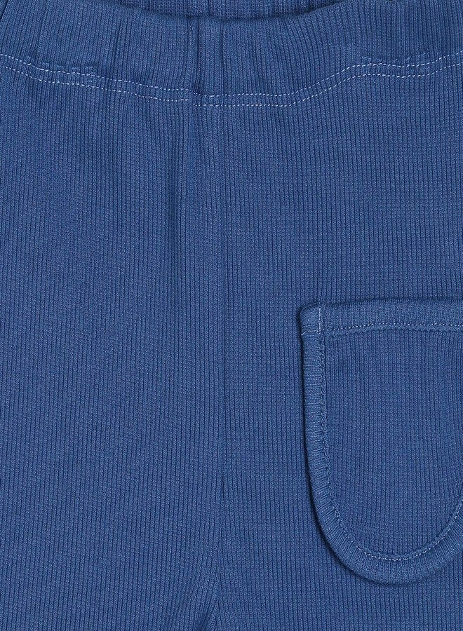 miniklub Baby Knitted Cotton Blue Color Legging (3-6M) - Image 3