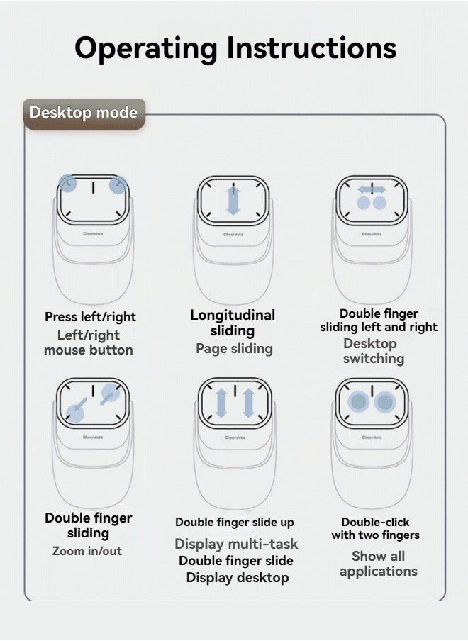 M MIAOYAN - Smart AI magnetic split air mouse wireless charging Bluetooth dual mode switch at will - Image 1