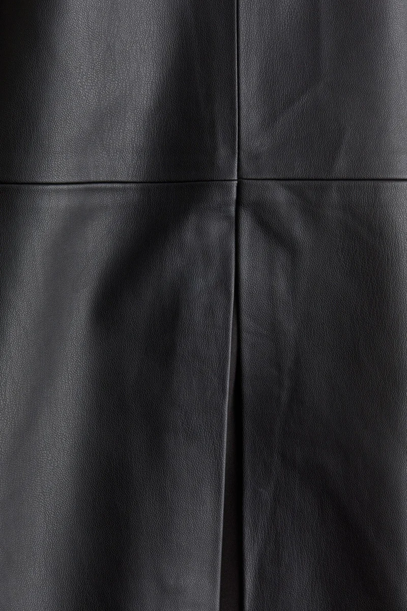 H&M Coated pencil skirt