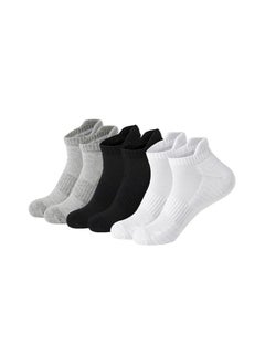 Generic Cotton Socks - Lined, Moisture Wicking, Odor Proof, Athletic Ankle Socks for Men, 3 Pack Classic Colors (Black, White, Grey) 