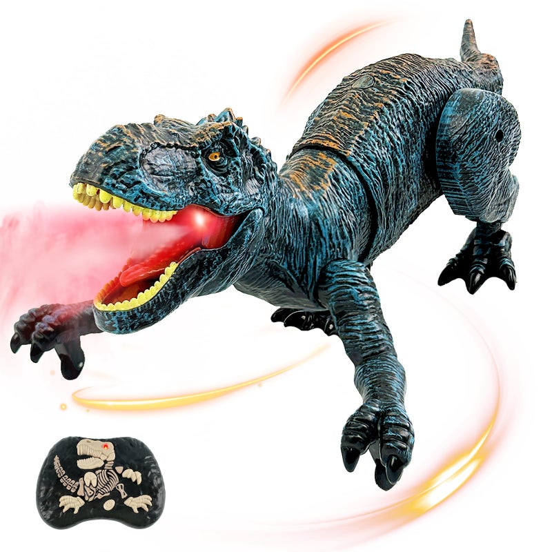 TALGIC Remote Control Dinosaur for Boys 47Robot Dinosaur Toys for Kids 57 rc Dinosaur with Realistic Legs Spray Streamt rex Toys for Kids 3 5 7 Year Old boy Birthday Gift - Image 2