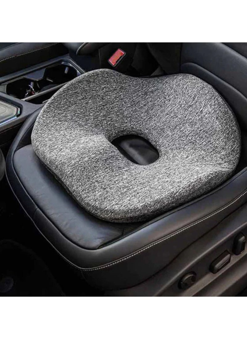 Lutors Lutorus Soft Comfortable Memory Foam Seat Cushion Orthopedic Pain Relief Seat Cushion For Car Office Wheelchair PLS001 - Grey  - Image 2