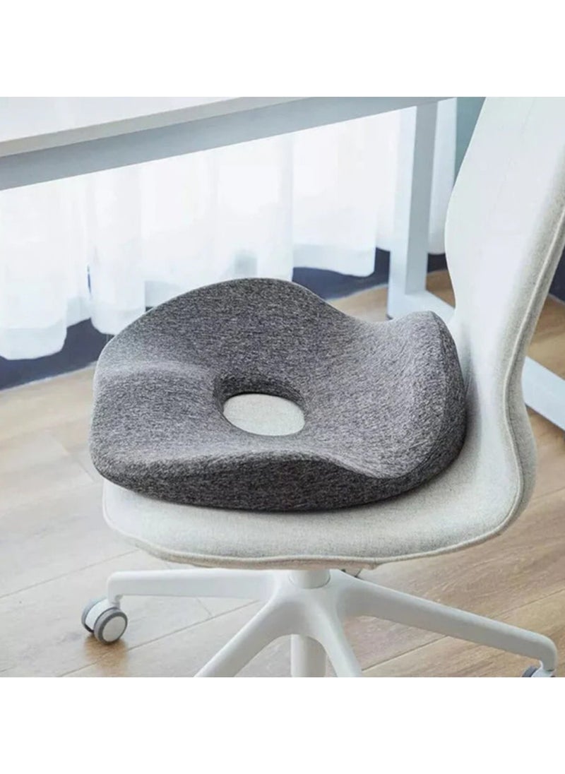 Lutors Lutorus Soft Comfortable Memory Foam Seat Cushion Orthopedic Pain Relief Seat Cushion For Car Office Wheelchair PLS001 - Grey  - Image 5