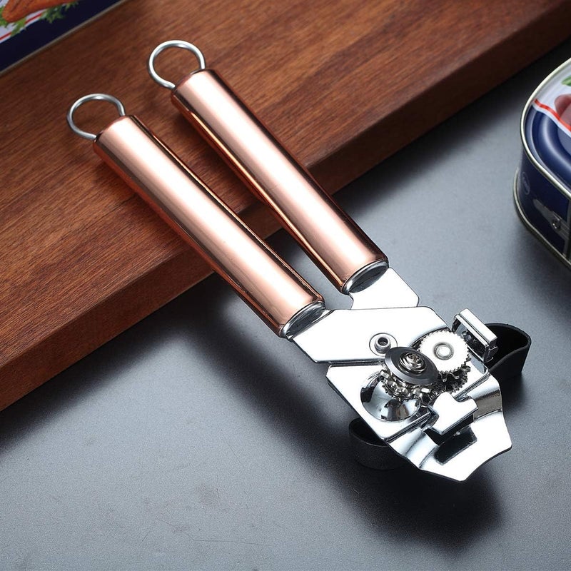Berglander Can Opener, Stainless Steel Rose Gold Handle, Titainium Handle Hand Held, Smooth Edge Manual Can Opener, Heavy Duty (Rose Gold) - Image 2