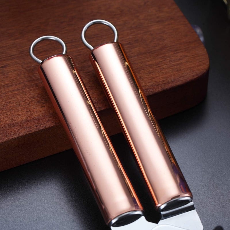 Berglander Can Opener, Stainless Steel Rose Gold Handle, Titainium Handle Hand Held, Smooth Edge Manual Can Opener, Heavy Duty (Rose Gold) - Image 4