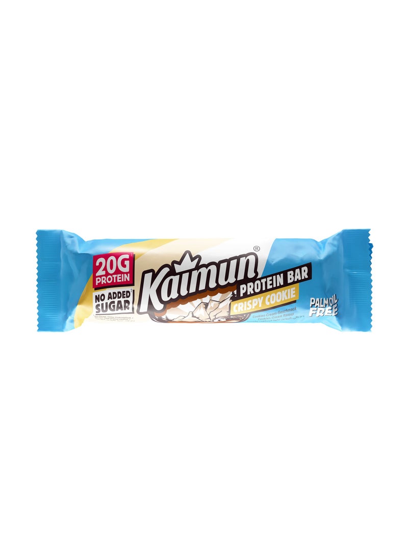 Kaimun No Added Sugar 20g Protein Bar Crispy Cookie Flavour 55g Pack of 12