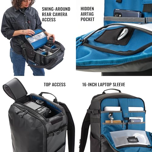 Tenba Solstice v2 24L Backpack for DSLR and Mirrorless cameras and lenses, including supertelephoto zooms – Black (636-442) - Image 4