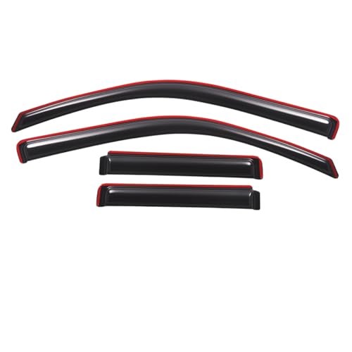 Lightronic Extra Durable Clip-on in-Channel Auto Vent Window Visor, Fits 2002-2009 Chevrolet Trailblazer, UV Protection Rain Guard, Original Wind Deflector, No-Drill Easy Install, Dark Smoke, 4-Pcs - Image 3