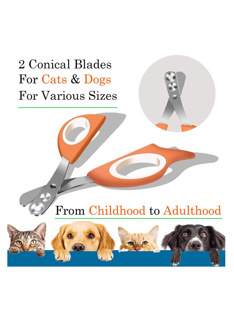 Safe and Professional Pet Nail Clipper, 2 Hole Trimmer for Cats, Dogs, Birds, and Small Animals like Kittens and Rabbits - Image 5