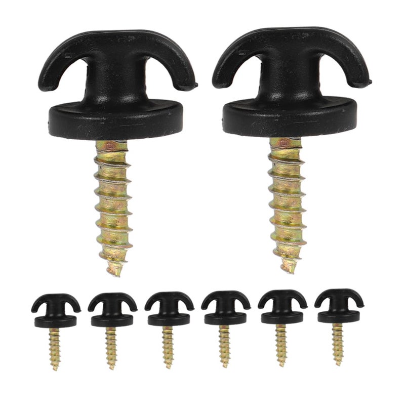 Car Trunk Organizer Hooks 8 Pack Cargo Net Replacement Hooks For Flat Or Upright Mounting Secure Luggage No Tools Needed - Image 2
