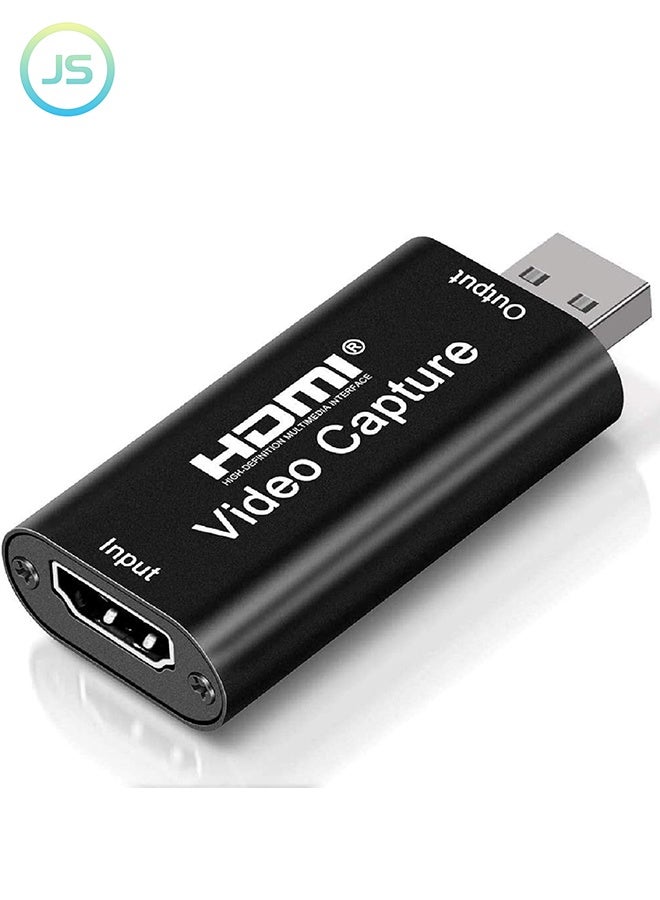 جي أس بطاقة تصوير فيديو HDMI 4K، بطاقة تصوير كاميرا، بطاقة تصوير ألعاب، محول تصوير صوتي، جهاز تصوير تسجيل HDMI إلى USB لبث مباشر، البث الحي، المؤتمرات المرئية، التعليم، الألعاب. - Image 1