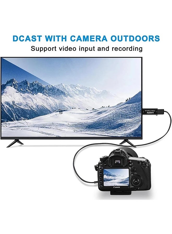 جي أس بطاقة تصوير فيديو HDMI 4K، بطاقة تصوير كاميرا، بطاقة تصوير ألعاب، محول تصوير صوتي، جهاز تصوير تسجيل HDMI إلى USB لبث مباشر، البث الحي، المؤتمرات المرئية، التعليم، الألعاب. - Image 5