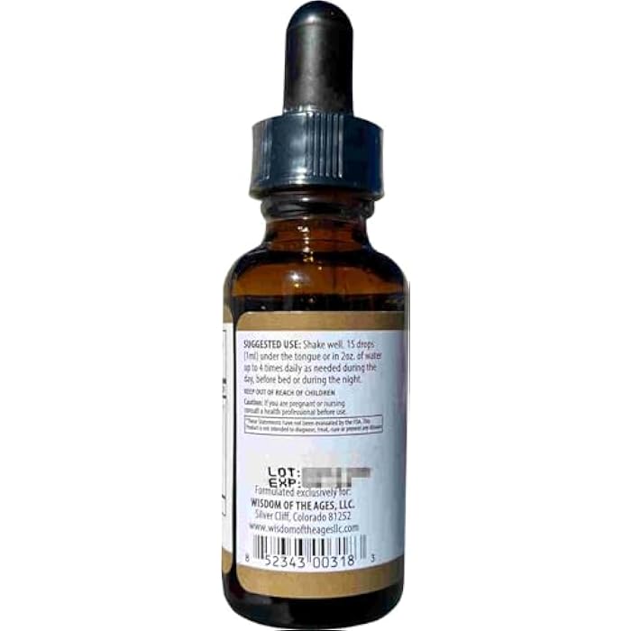 Wisdom of the Ages Formula IRF Calm and Relaxation Support.1 fl oz. - Image 3