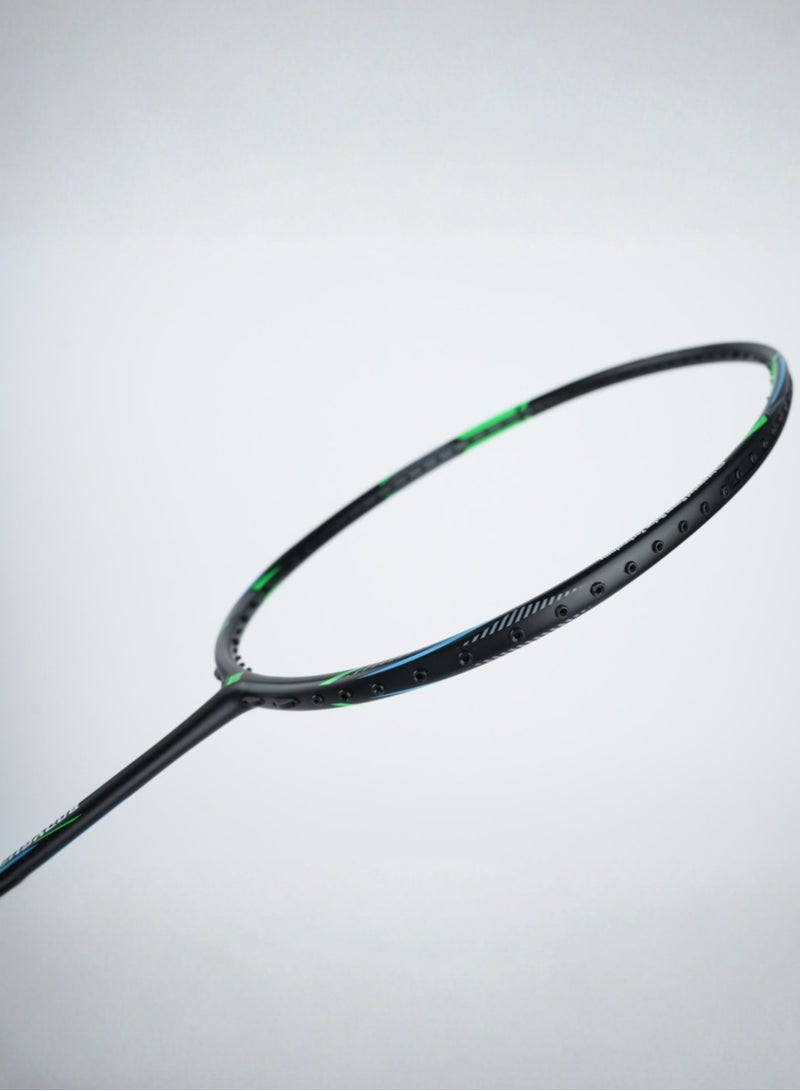 LING-MEI F22 BLACK Strung Badminton Racket – Lightweight & High Performance - Image 3