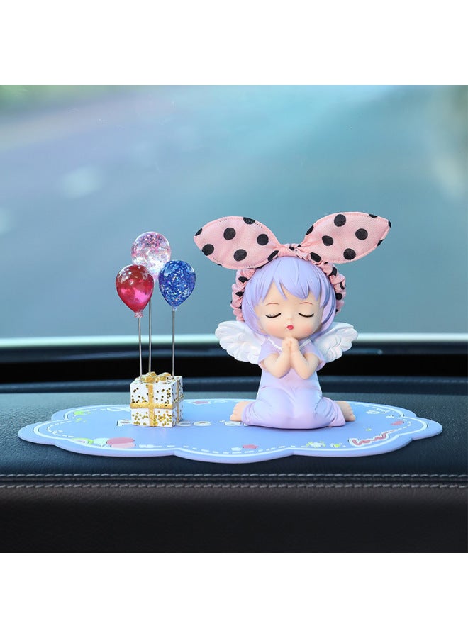 Car Ornaments Car Center Console Creative Resin Annie Cute Car Decoration Supplies