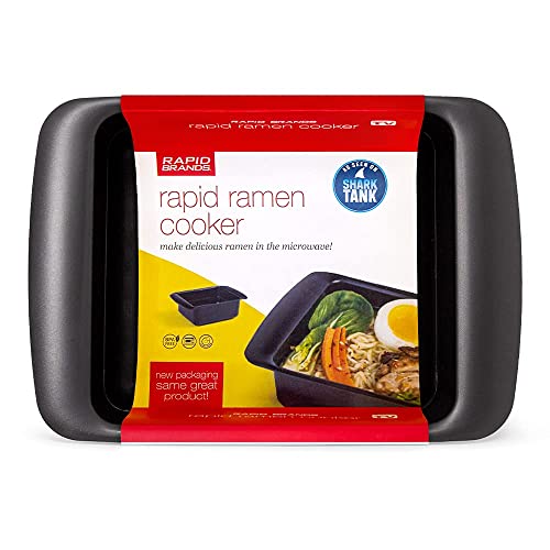 Rapid Brands Rapid Ramen Cooker | Microwavable Cookware for Instant Ramen | BPA Free and Dishwasher Safe | Perfect for Dorm, Small Kitchen or Office | Black - Image 1