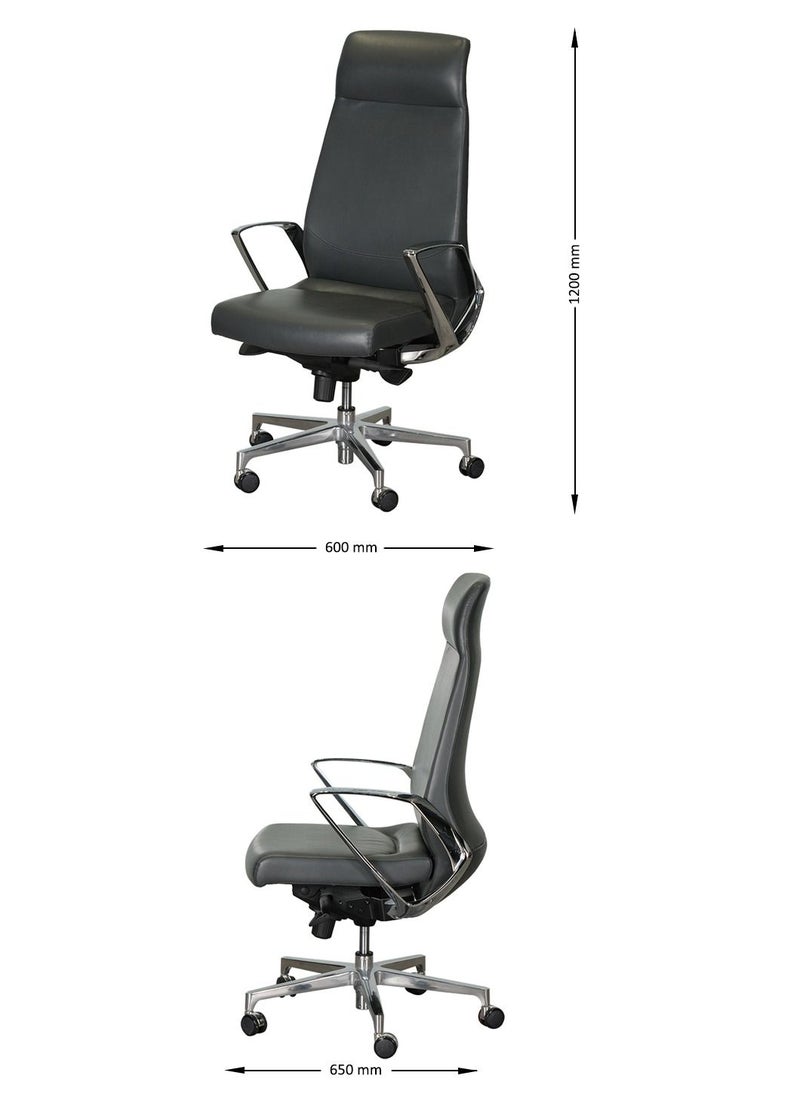 Huimei YS-1517-A High Back Office Chair Grey Color - pzsku/ZF23F71314A133ECCF751Z/45/_/1660751742/35129cc2-b14c-4659-a2c7-7791c4cd5046