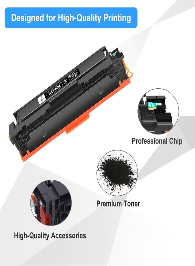 TRUE IMAGE Compatible Toner Cartridge Replacement for HP 201A CF400A 201X CF400X Color Laserjet Pro MFP M277dw M252dw M252n M277c6 M277 M252 Printer Ink (Black, 1-Pack) - Image 4