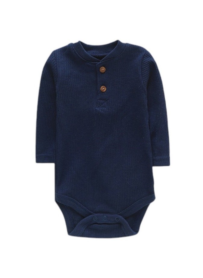 Bambimici Bambimici 3-Pack Solid Plain Colors Long Sleeve Bodysuit 
