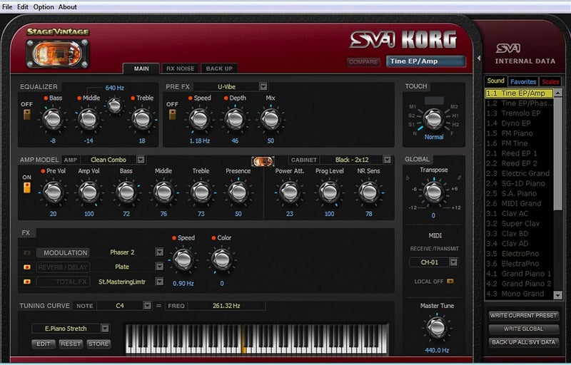 Korg SV1 73 Keys Stage Vintage Digital Piano - Image 3