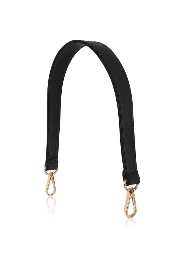 Prasacco Prasacco Shoulder Bag Strap Black Leather Purse Strap Handle 19 Inch Shoulder Bag Straps Replacement with Swivel Clasps  - Image 1