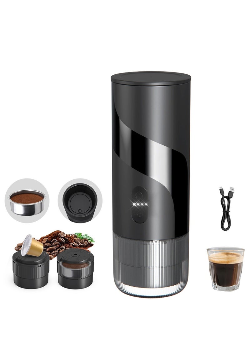Brutelle Portable Espresso Coffee Machine 20Bar | Dual Brewing: Capsule & Ground Coffee｜ Type-C Fast Charging｜Rechargeable 1500mAh (60 Cups)  | IPX5 Waterproof｜Ideal for Travel/Camping/Office/Coffee Corner (Heating Function Not Included) - Image 2