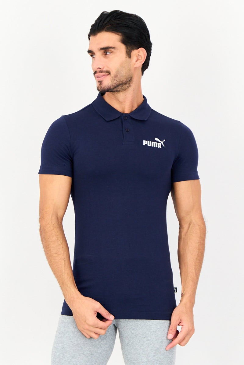 PUMA Men Sportswear Fit Short Sleeve Outdoor Polo Shirt, Navy - Image 1