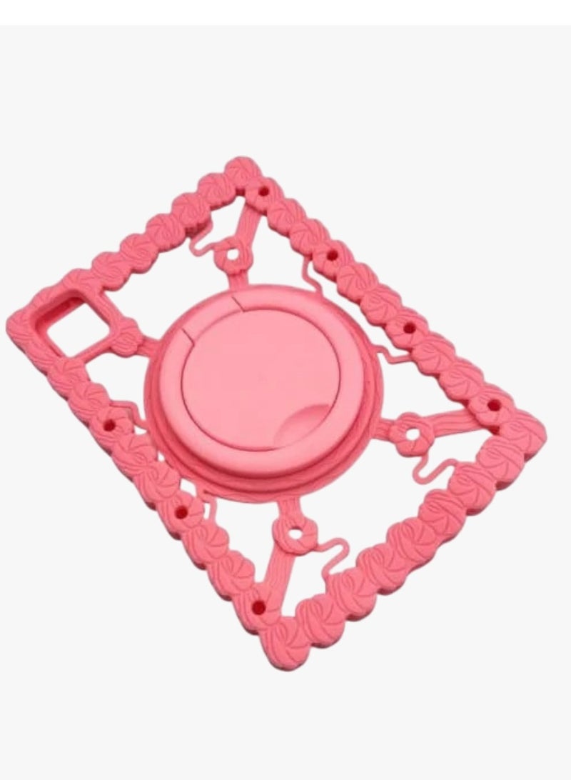 حافظة تابلت للأطفال عالمية مع حامل وفواكه، حافظة واقية لأجهزة 9-10 و 11 بوصة، حافظة سيليكون قابلة للتعديل وقابلة للغسل عالمية لجهاز iPad//تابلت (9-10 و 11 بوصة) متعددة الألوان - Image 5