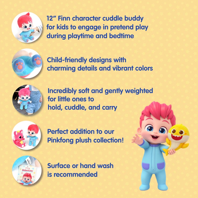 Pinkfong Bebefinn Plush Toy - Soft Cuddly Premium Plush Toy for Kids - Ages 1-5 - Image 5