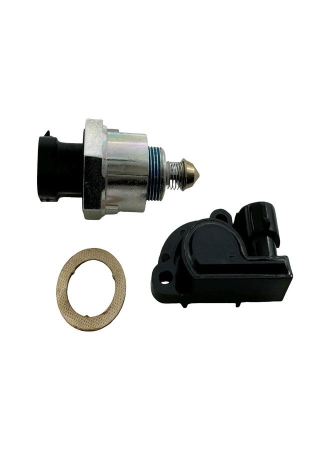 YCUPONE Throttle Position Sensor TPS and Fuel Injection Idle Air Control Valve Kit 25527077 Compatible with Astro Blazer S10 Blazer 1991-1994 - Image 5