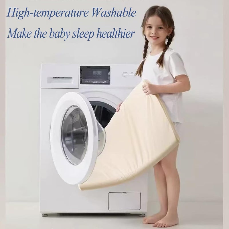 Gwydre مرتبة غودري القابلة للغسل في الغسالة للعب والراحة 100 مرتبة ناعمة قابلة للغسل من رغوة الذاكرة مع غطاء غير قابل للانزلاق قابل للإزالة 12 بوصة 38 26 - Image 4