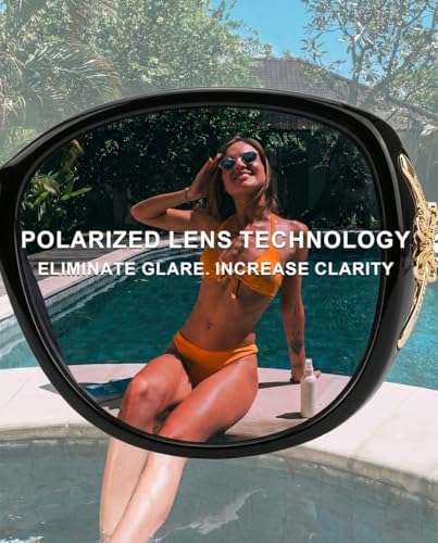 FIMILU Sunglasses for Women Trendy Polarized Sunglasses Oversized Big Sun Glasses Ladies Shades UV Protection - Image 5