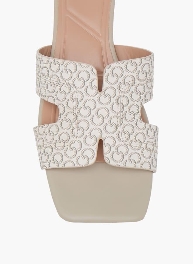 سيليست صنادل نسائية سهلة الارتداء بكعب ويدج وتفاصيل خياطة - Image 4