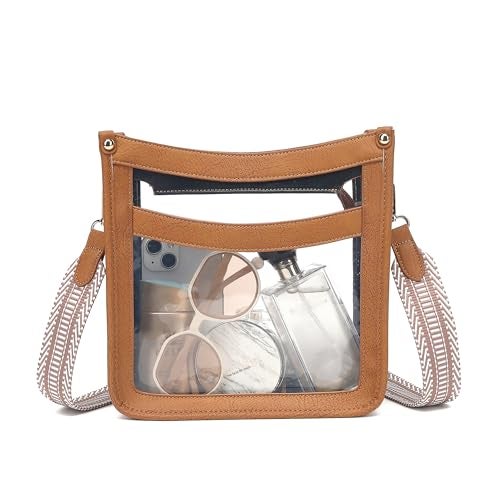 LOXOMU Clear Bag for Stadium Events See Through Stadium Bag with Guitar Strap Clear Crossbody Purse for Women for Concerts - Image 3