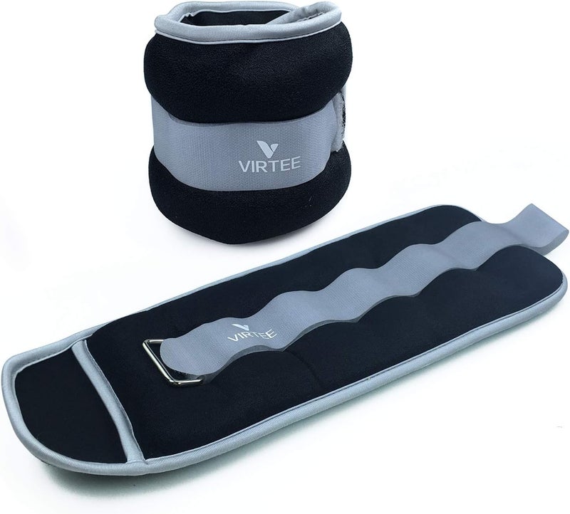 Virtee Ankle/Wrist Weights for Women, Men, Kids - Arm Leg Weights Set with Adjustable Strap - Running, Jogging, Gymnastic, Physical Therapy, Fitness - Choice of 1 lb 2 lbs 3 lbs 4 lbs 6 lbs 8 lbs 10 lbs - Image 1