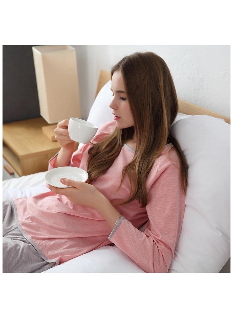 BLOOMING TIME Pregnancy U Shaped Full Body Pillow, Maternity Pillow for Side Sleeping, Removable and Washable (white)  - Image 3