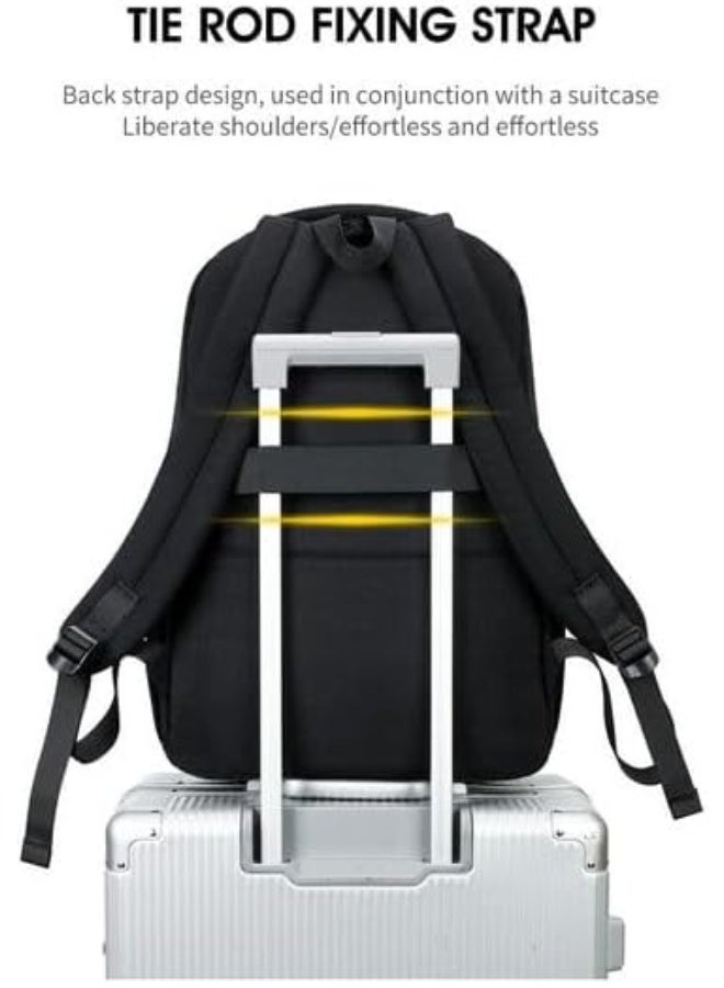 New multi-compartment backpack for laptops, school, and travel for men , water-resistant for everyday use. - Image 3