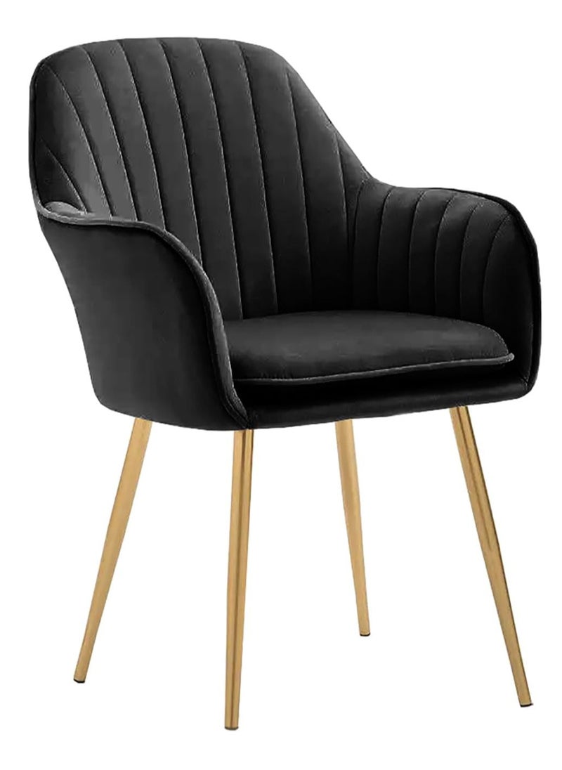 Generic - Stylish Velvet Dining Chairs with Gold Legs Comfortable and Durable - Image 1
