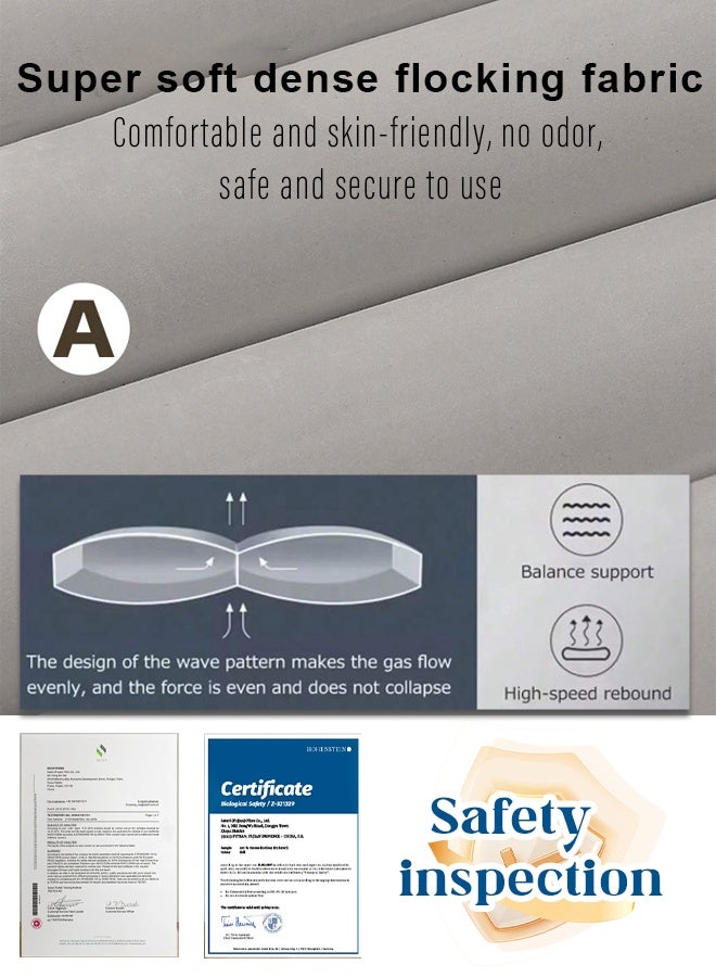 Car Air Mattress, Removable Black Backseat Air Bed with Air-Pump, Portable Car Travel Bed with Pillows Multifunctional Inflatable Car Air Bed - Image 2