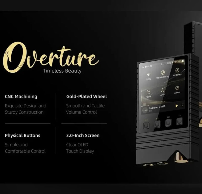 Onix Shanling Onix Overture XM5 MP3 Player Portable Music Player MP3 Player High-End Hifi Hi-res Audio Dual Bluetooth 5.2 DAC Ldac, XM5 Bk-Random Case - Image 4