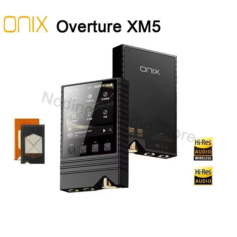 Onix Shanling Onix Overture XM5 MP3 Player Portable Music Player MP3 Player High-End Hifi Hi-res Audio Dual Bluetooth 5.2 DAC Ldac, XM5 Bk-Random Case - Image 1